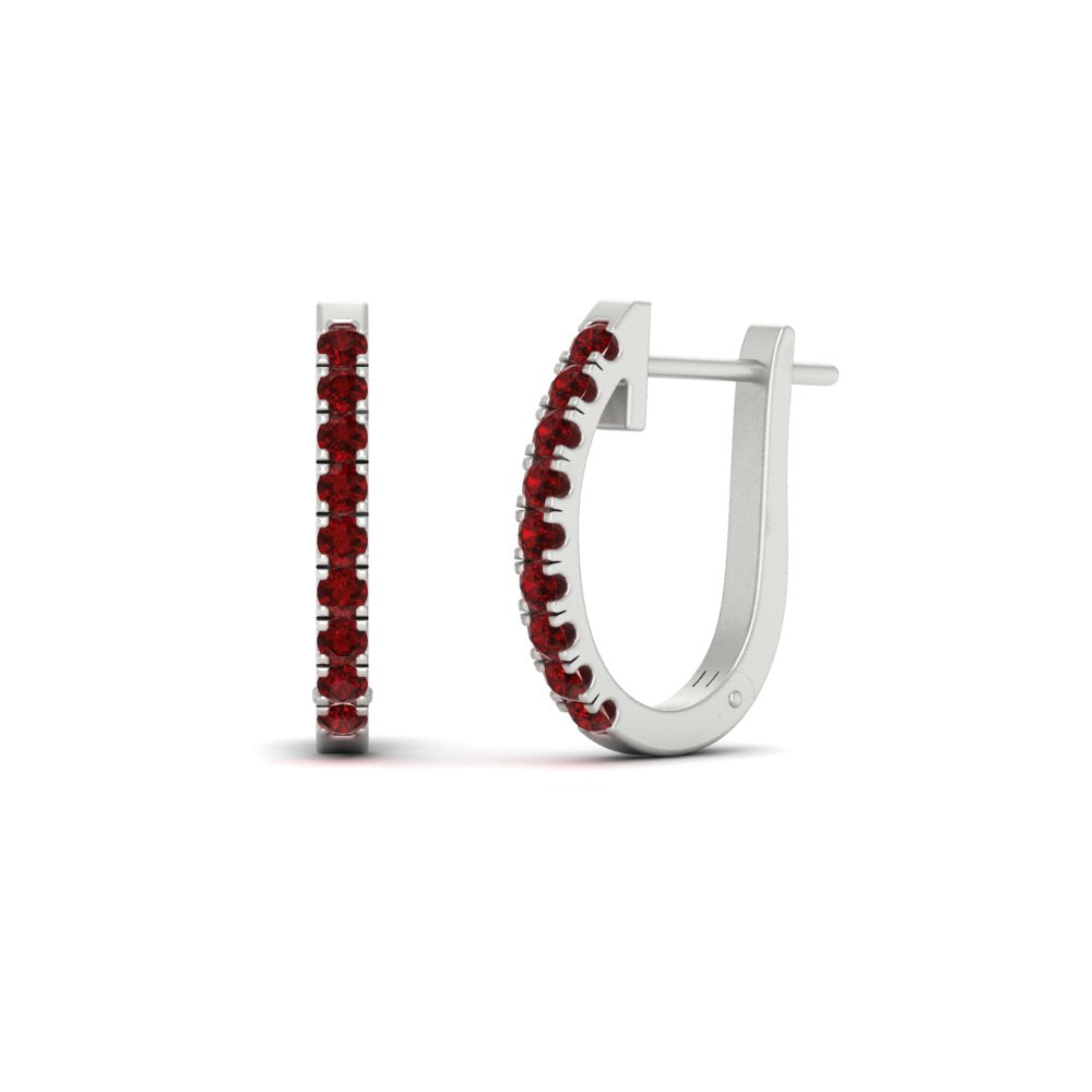 0.75-carat-classic-ruby-huggie-hoop-earring-in-white-gold-FDEAR11260GRUDRANGLE2-0.75-NL-WG