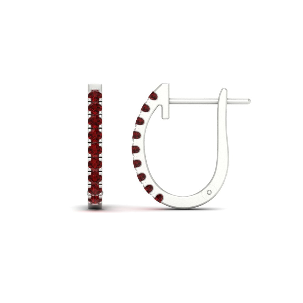 0.75-carat-classic-ruby-huggie-hoop-earring-in-white-gold-FDEAR11260GRUDRANGLE2-0.75-NL-WG