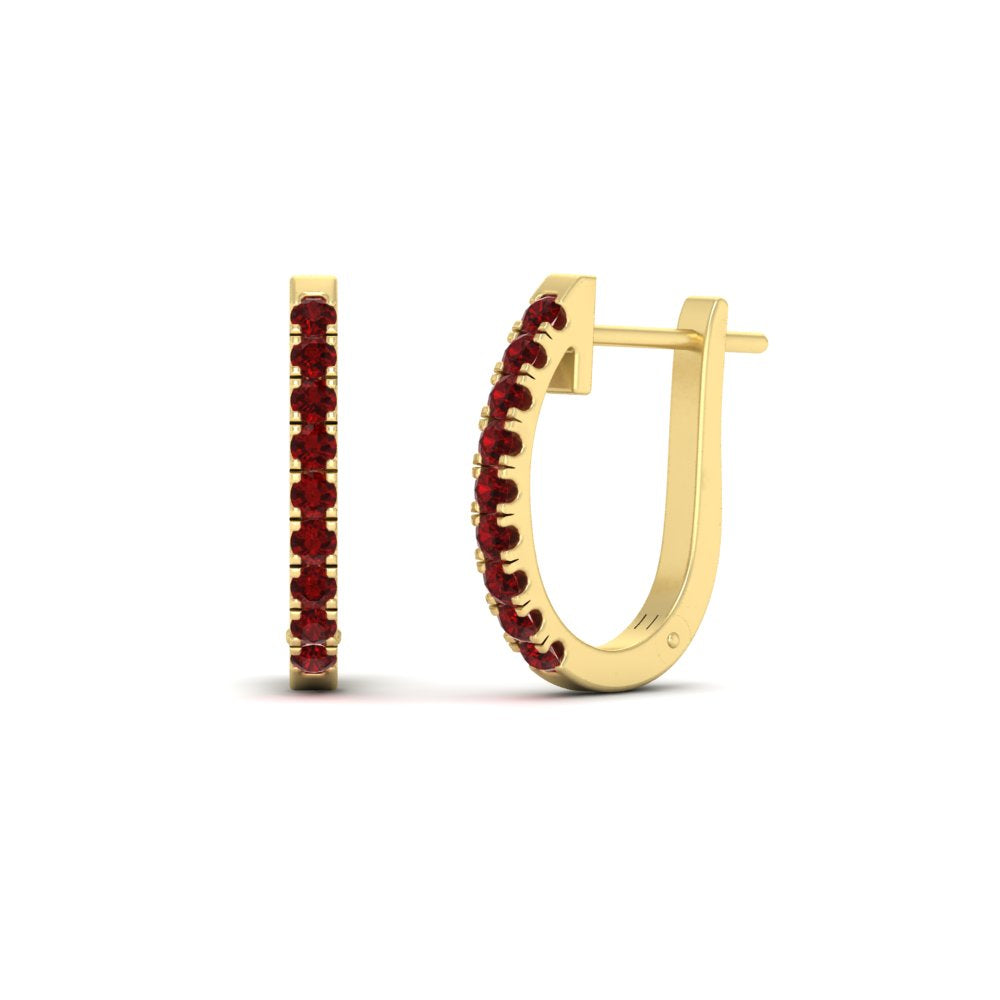 0.75-carat-classic-ruby-huggie-hoop-earring-in-yellow-gold-FDEAR11260GRUDRANGLE2-0.75-NL-YG