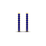 Load image into Gallery viewer, 0.75-carat-classic-sapphire-huggie-hoop-earring-in-yellow-gold-FDEAR11260GSABLANGLE2-0.75-NL-YG
