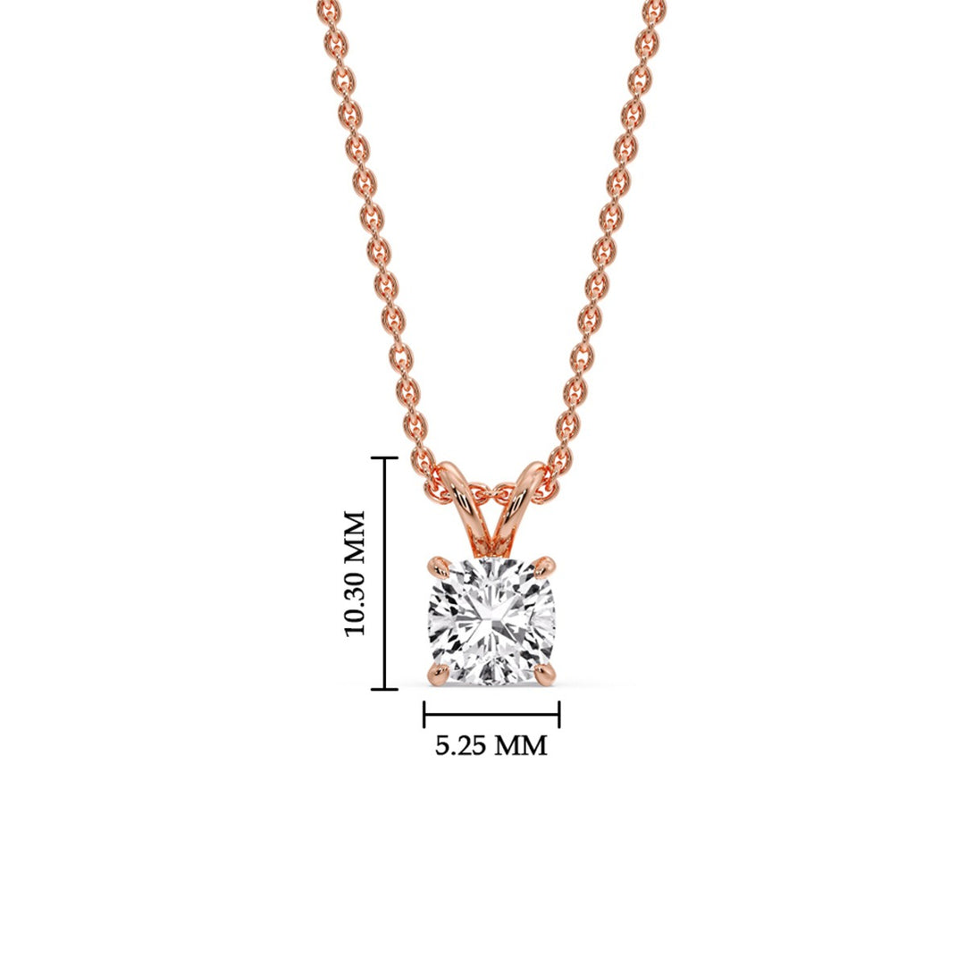 Cushion Cut Solitaire Pendant