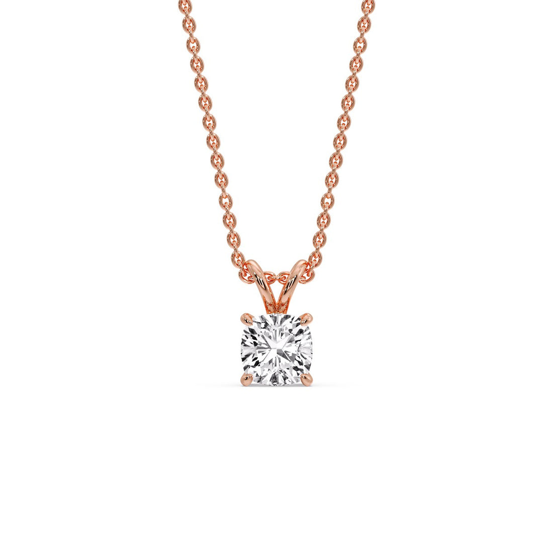 Cushion Cut Solitaire Pendant