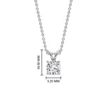 Load image into Gallery viewer, Cushion Cut Solitaire Pendant
