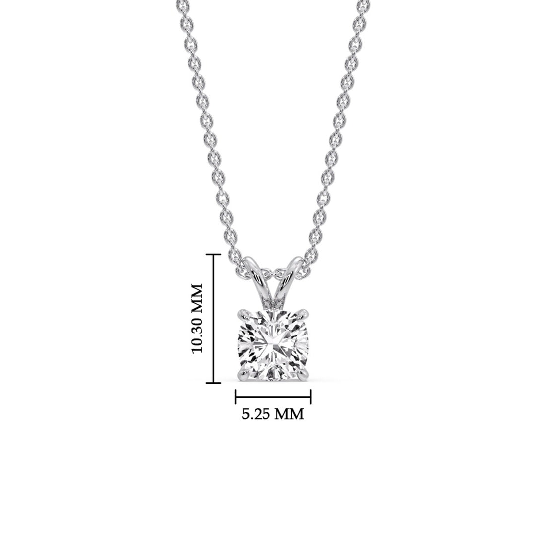 Cushion Cut Solitaire Pendant
