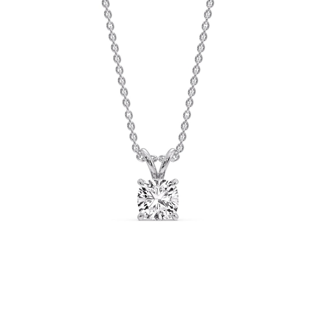 Cushion Cut Solitaire Pendant