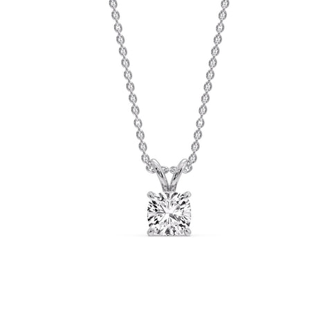 Cushion Cut Solitaire Pendant