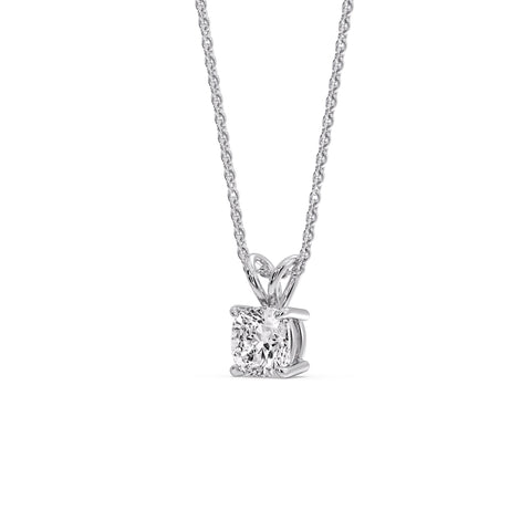 Cushion Cut Solitaire Pendant