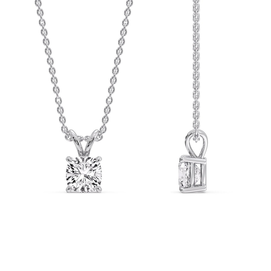 Cushion Cut Solitaire Pendant