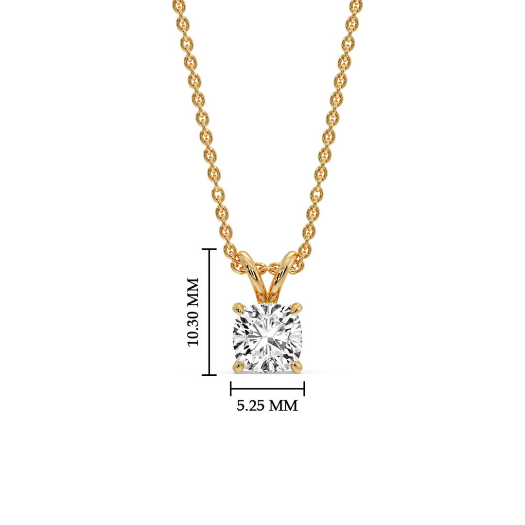 Cushion Cut Solitaire Pendant