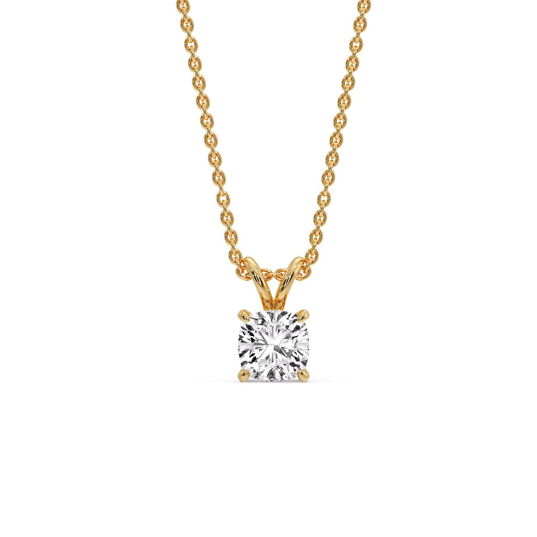 Cushion Cut Solitaire Pendant