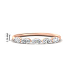 Load image into Gallery viewer, 0.75-carat-east-west-diamond-wedding-marquise-ring-in-rose-gold-FD9346MQBANGLE3-0.75CT-NL-RG
