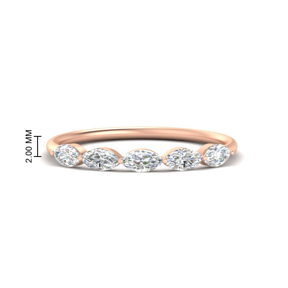 0.75-carat-east-west-diamond-wedding-marquise-ring-in-rose-gold-FD9346MQBANGLE3-0.75CT-NL-RG