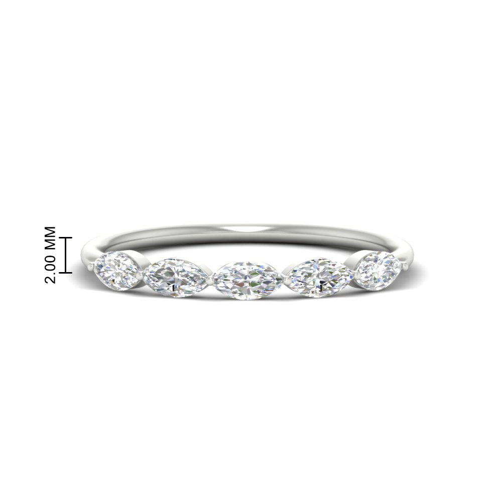 0.75-carat-east-west-diamond-wedding-marquise-ring-in-white-gold-FD9346MQBANGLE3-0.75CT-NL-WG