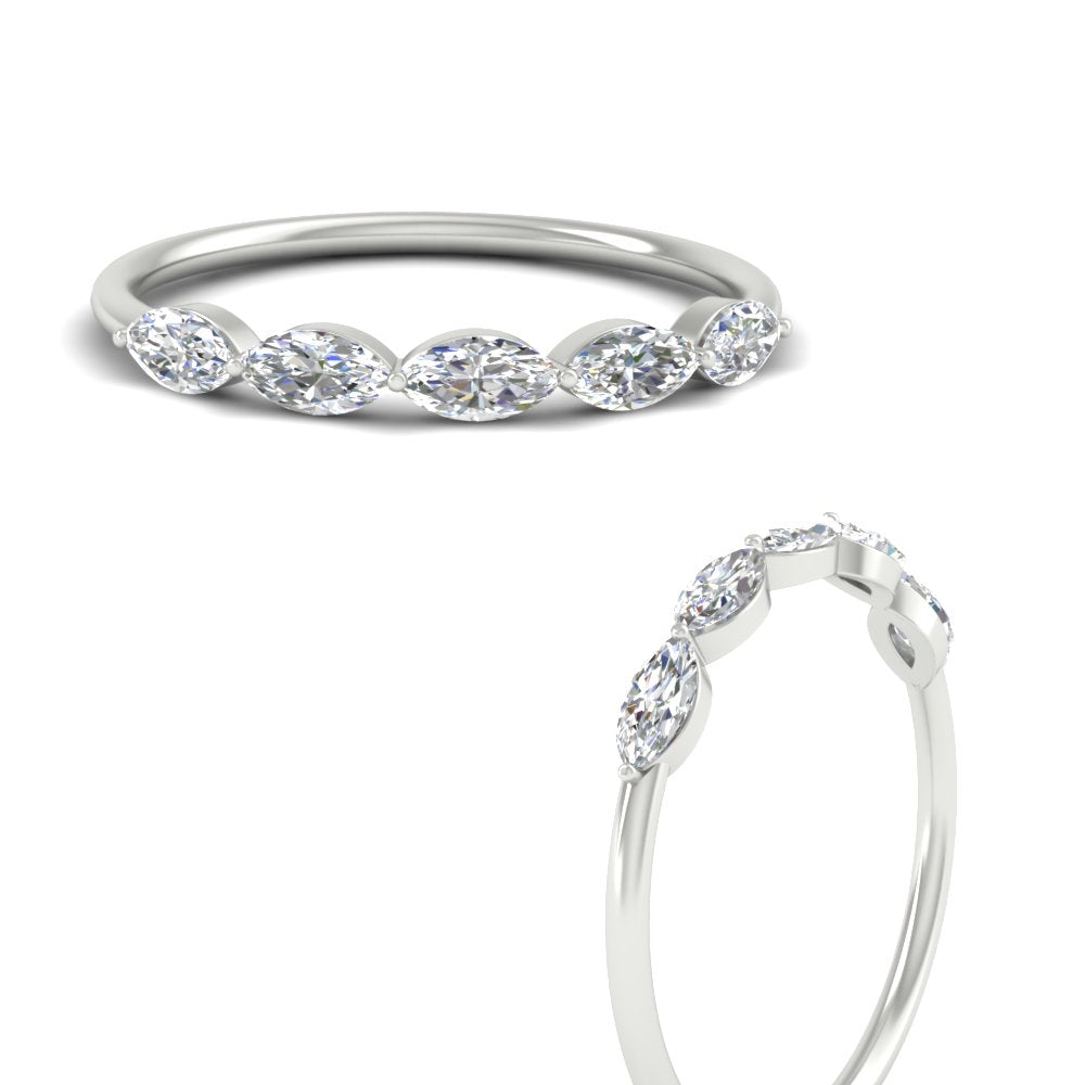 0.75-carat-east-west-diamond-wedding-marquise-ring-in-white-gold-FD9346MQBANGLE3-0.75CT-NL-WG