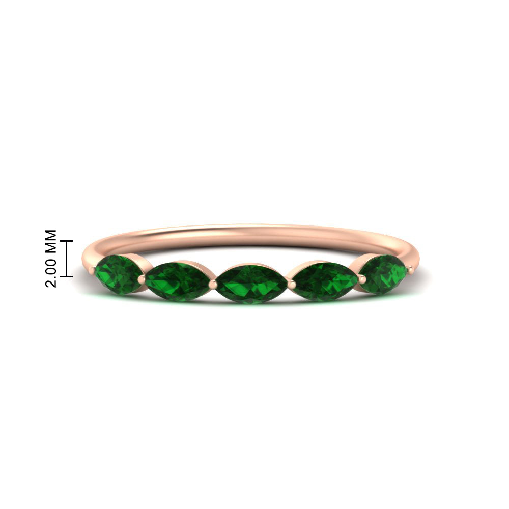 0.75-carat-east-west-emerald-wedding-marquise-ring-in-rose-gold-FD9346MQBGEMGRANGLE3-0.75CT-NL-RG