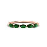 Load image into Gallery viewer, 0.75-carat-east-west-emerald-wedding-marquise-ring-in-rose-gold-FD9346MQBGEMGRANGLE3-0.75CT-NL-RG
