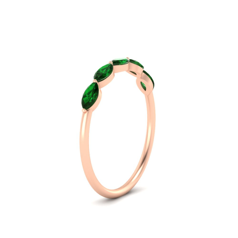 0.75-carat-east-west-emerald-wedding-marquise-ring-in-rose-gold-FD9346MQBGEMGRANGLE3-0.75CT-NL-RG