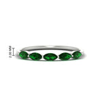 Load image into Gallery viewer, 0.75-carat-east-west-emerald-wedding-marquise-ring-in-white-gold-FD9346MQBGEMGRANGLE3-0.75CT-NL-WG
