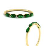 Load image into Gallery viewer, 0.75-carat-east-west-emerald-wedding-marquise-ring-in-yellow-gold-FD9346MQBGEMGRANGLE3-0.75CT-NL-YG
