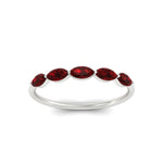 Load image into Gallery viewer, 0.75-carat-east-west-ruby-wedding-marquise-ring-in-white-gold-FD9346MQBGRUDRANGLE3-0.75CT-NL-WG
