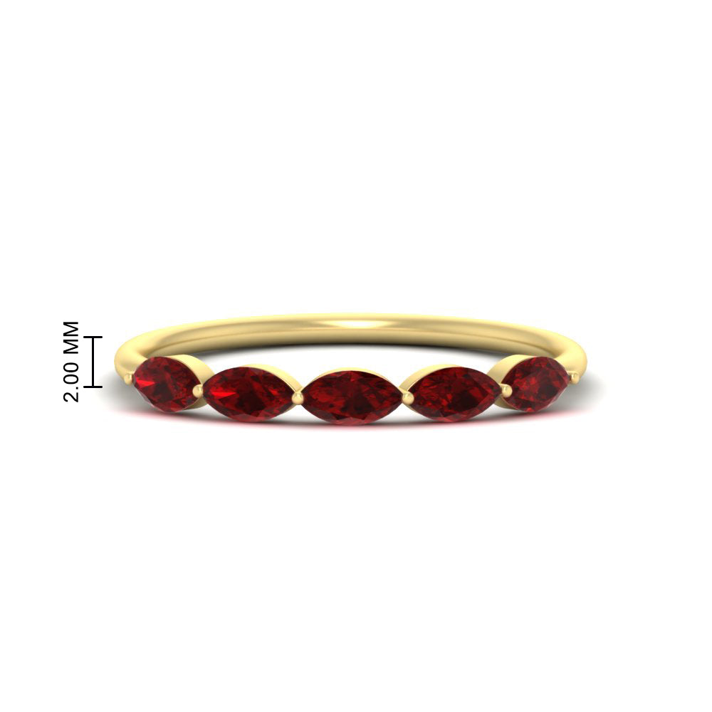 0.75-carat-east-west-ruby-wedding-marquise-ring-in-yellow-gold-FD9346MQBGRUDRANGLE3-0.75CT-NL-YG