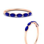 Load image into Gallery viewer, 0.75-carat-east-west-sapphire-wedding-marquise-ring-in-rose-gold-FD9346MQBGSABLANGLE3-0.75CT-NL-RG
