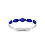 Load image into Gallery viewer, 0.75-carat-east-west-sapphire-wedding-marquise-ring-in-white-gold-FD9346MQBGSABLANGLE3-0.75CT-NL-WG
