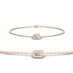 Load image into Gallery viewer, bezel-set-emerald-chain-bracelet-0-75-carat
