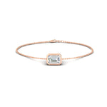 Load image into Gallery viewer, bezel-set-emerald-chain-bracelet-0-75-carat
