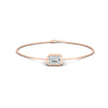 Thumbnail 2 - 0.75-carat-emerald-cut-diamond-bezel-set-chain-bracelet-in-rose-gold-FDBRC11133EMANGLE2-0.75CT-NL-RG