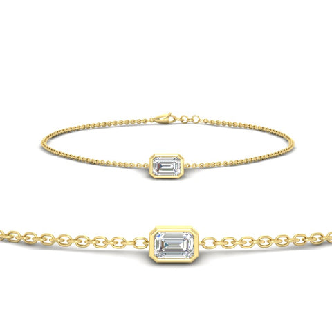0.75-carat-emerald-cut-diamond-bezel-set-chain-bracelet-in-yellow-gold-FDBRC11133EM-0.75CT-NL-YG
