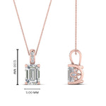 Load image into Gallery viewer, 0.75-carat-emerald-cut-diamond-filigree-pendant-in-FDPD10681EM-0.75CTANGLE2-NL-RG
