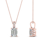 Load image into Gallery viewer, 0.75-carat-emerald-cut-diamond-filigree-pendant-in-FDPD10681EM-0.75CTANGLE2-NL-RG
