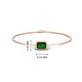 Thumbnail 15 - 0.75-carat-emerald-cut-emerald-bezel-set-chain-bracelet-in-rose-gold-FD-BRC11133EMGEMGRANGLE2-0.75CT-NL-RG-HW
