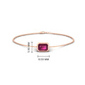 Thumbnail 11 - 0.75-carat-emerald-cut-pink-sapphire-bezel-set-chain-bracelet-in-rose-gold-FD-BRC11133EMGSADRPIANGLE2-0.75CT-NL-RG-HW
