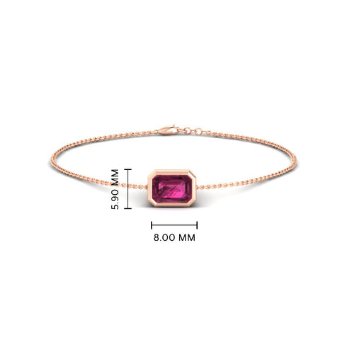 0.75-carat-emerald-cut-pink-sapphire-bezel-set-chain-bracelet-in-rose-gold-FD-BRC11133EMGSADRPIANGLE2-0.75CT-NL-RG-HW