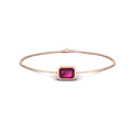 Thumbnail 10 - 0.75-carat-emerald-cut-pink-sapphire-bezel-set-chain-bracelet-in-rose-gold-FDBRC11133EMGSADRPIANGLE2-0.75CT-NL-RG