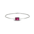 Thumbnail 30 - 0.75-carat-emerald-cut-pink-sapphire-bezel-set-chain-bracelet-in-white-gold-FDBRC11133EMGSADRPIANGLE2-0.75CT-NL-WG