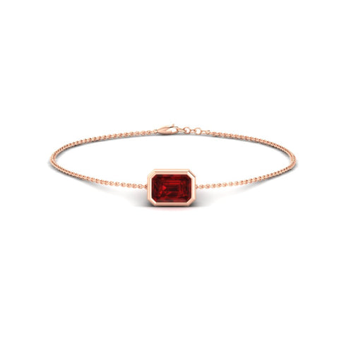 0.75-carat-emerald-cut-ruby-bezel-set-chain-bracelet-in-rose-gold-FDBRC11133EMGRUDRANGLE2-0.75CT-NL-RG