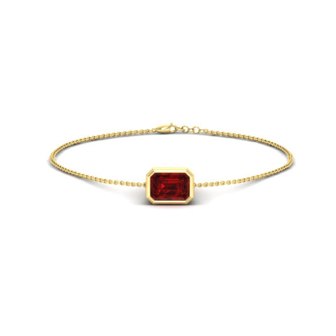 0.75-carat-emerald-cut-ruby-bezel-set-chain-bracelet-in-yellow-gold-FDBRC11133EMGRUDRANGLE2-0.75CT-NL-YG