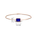 Thumbnail 7 - 0.75-carat-emerald-cut-sapphire-bezel-set-chain-bracelet-in-rose-gold-FD-BRC11133EMGSABLANGLE2-0.75CT-NL-RG-HW