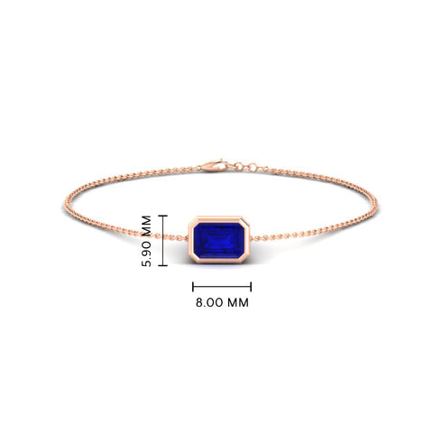 0.75-carat-emerald-cut-sapphire-bezel-set-chain-bracelet-in-rose-gold-FD-BRC11133EMGSABLANGLE2-0.75CT-NL-RG-HW