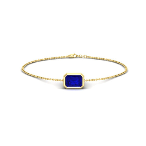 0.75-carat-emerald-cut-sapphire-bezel-set-chain-bracelet-in-yellow-gold-FDBRC11133EMGSABLANGLE2-0.75CT-NL-YG