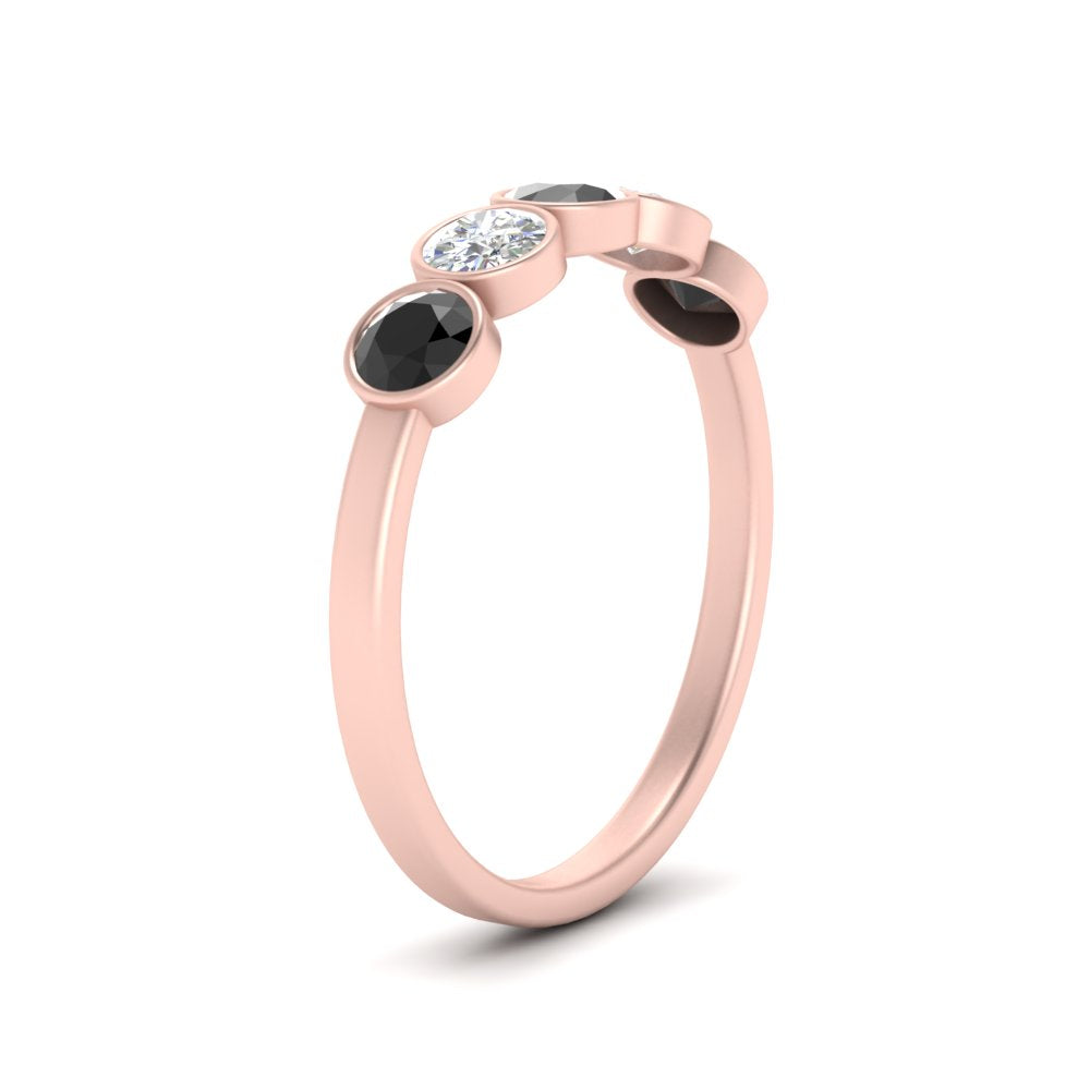 0.75-carat-five-round-black-diamond-bezel-set-wedding-ring-in-FD10558B-0.15CTGBLACK-NL-RG