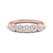 0.75-carat-five-round-diamond-bezel-set-wedding-ring-in-FD10558B-0.15CT-NL-RG