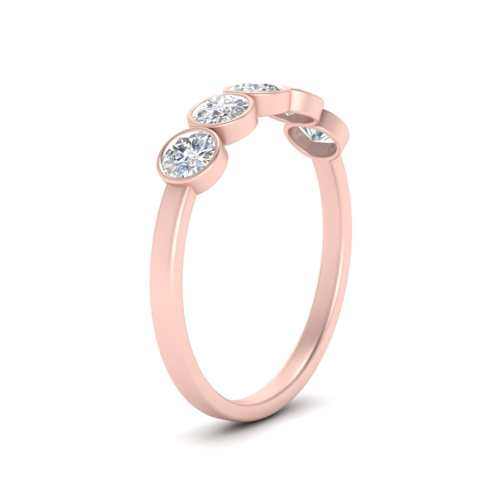 0.75-carat-five-round-diamond-bezel-set-wedding-ring-in-FD10558B-0.15CT-NL-RG