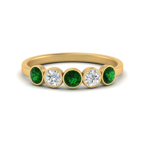 0.75-carat-five-round-emerald-bezel-set-wedding-ring-in-yellow-gold-FD10558B-0.15CTGEMGR-NL-YG.jpg?v=1757070476