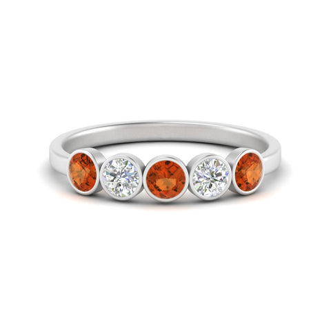 0.75-carat-five-round-orange-sapphire-bezel-set-wedding-ring-in-white-gold-FD10558B-0.15CTGSAOR-NL-WG.jpg?v=1757070474