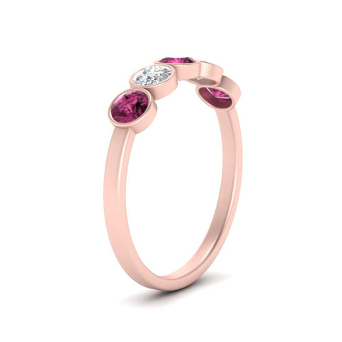 0.75-carat-five-round-pink-sapphire-bezel-set-wedding-ring-in-rose-gold-FD10558B-0.15CTGSADRPIANGLE2-NL-RG.jpg?v=1757070472