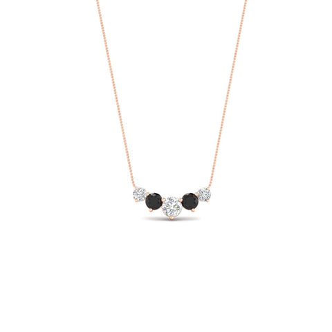 0.75-carat-graduating-round-diamond-pendant-with-black-diamond-in-FD-PD11130ROGBLACK-0.75CT-NL-RG
